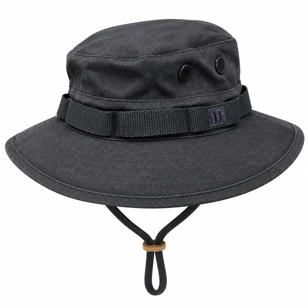 Highland Tactical Gray Boonie Strap Hat One Size Outdoor Mens Utility Wide